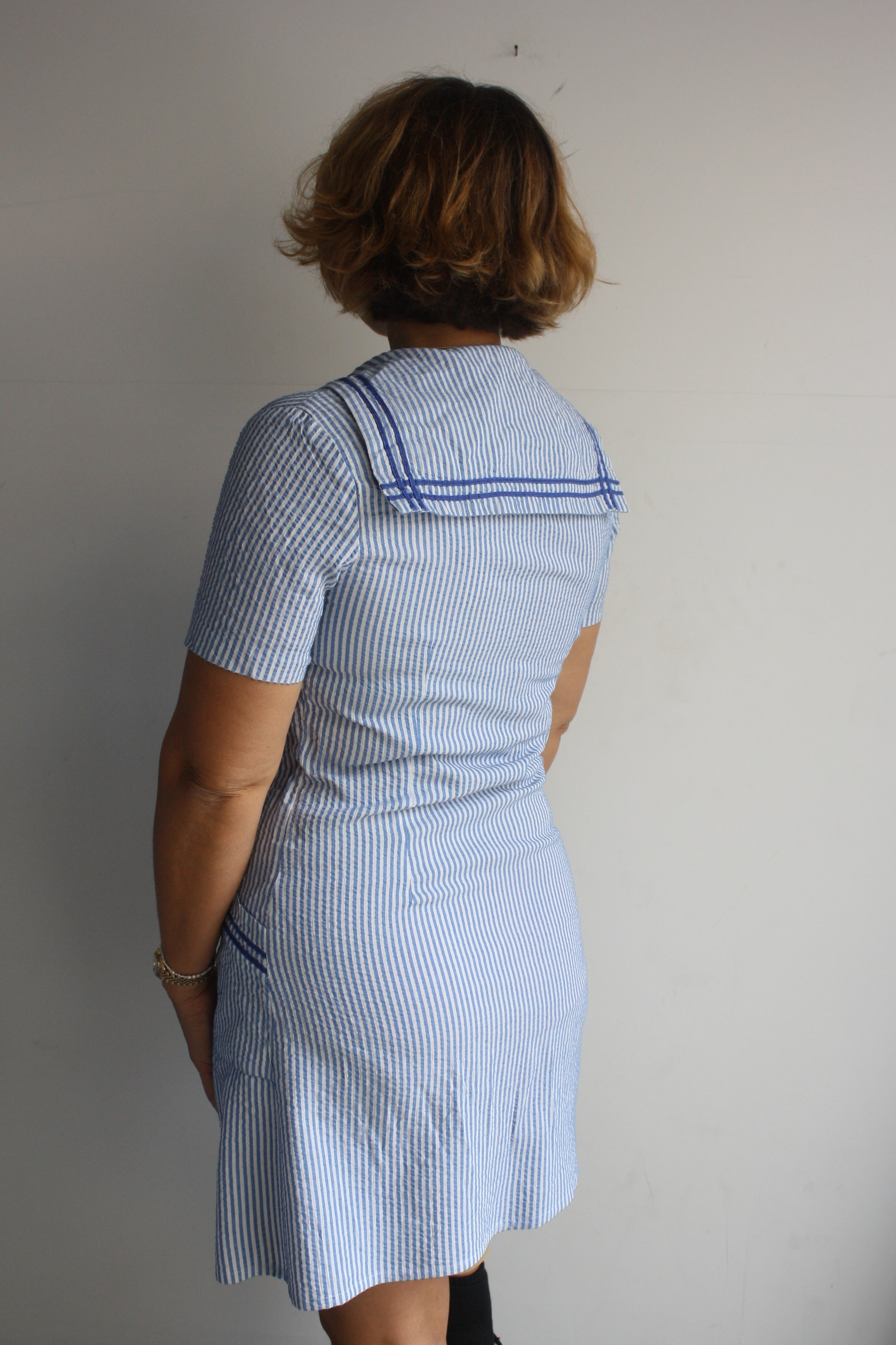 Seersucker Sailor Dress