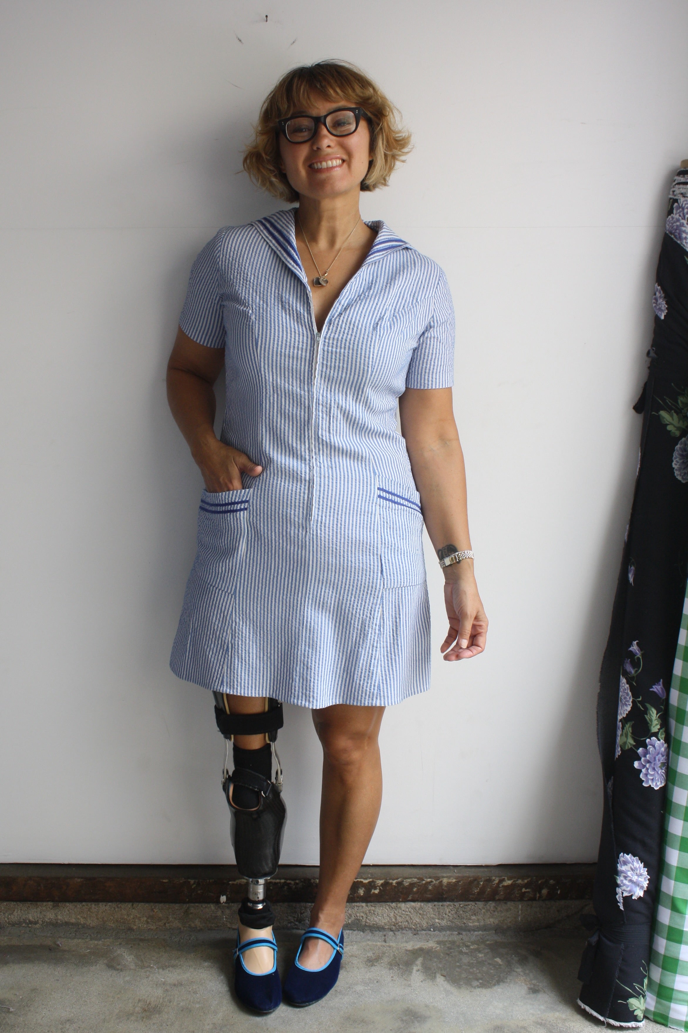 Seersucker Sailor Dress