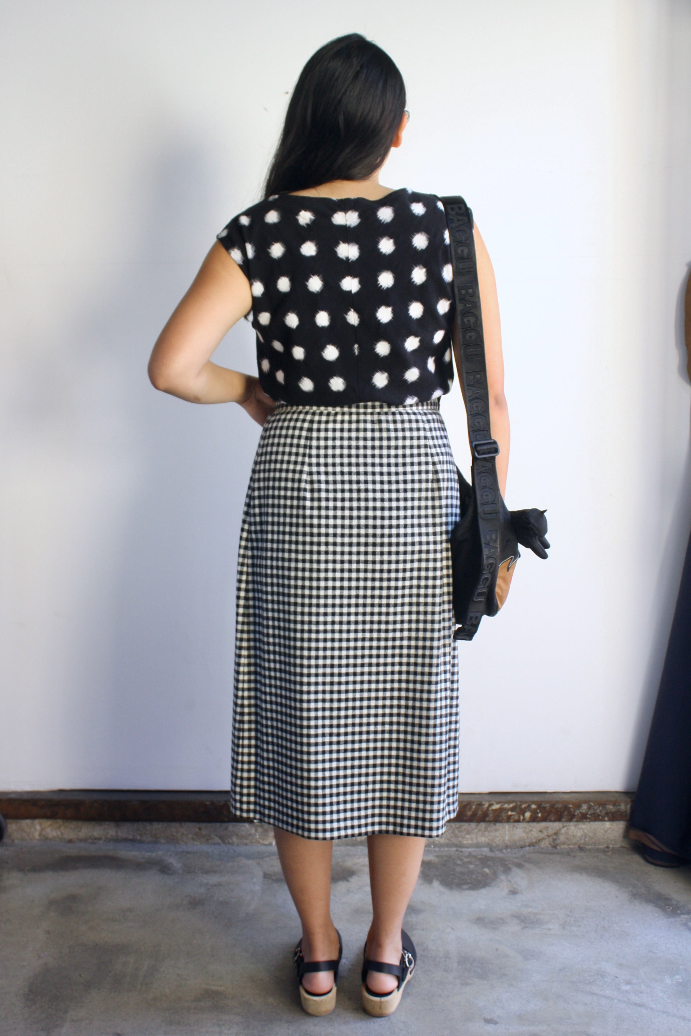 Wool Fringe Wrap Skirt