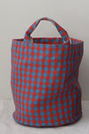 Tote Bag - Martha Red/Blue Check