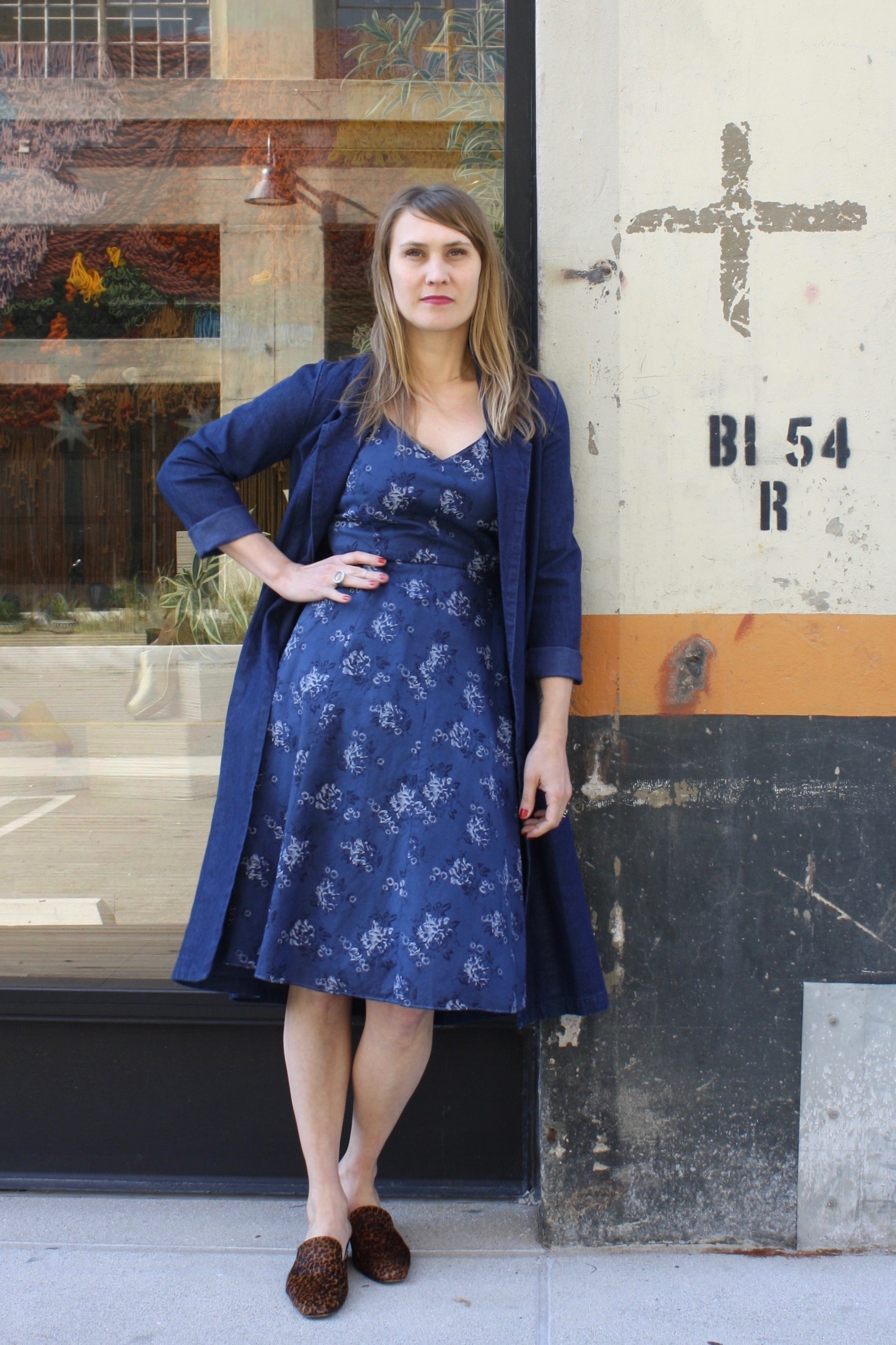 Vaughn Dress - indigo